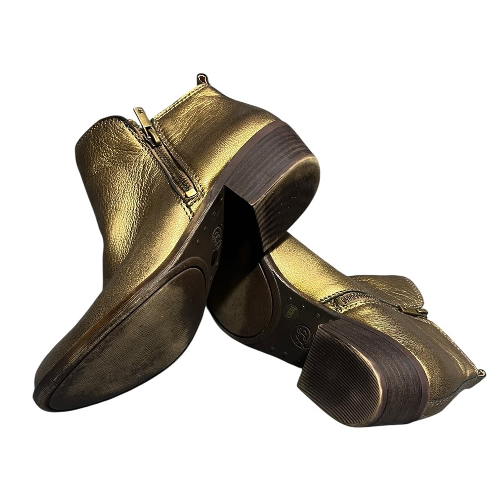 Lucky Brand Women's Basel leather ankle booties in the color Old Bronze. - Picture 5 of 6